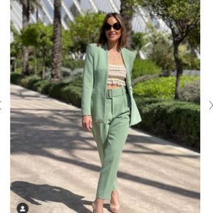 High Waisted Belted Zara Pants